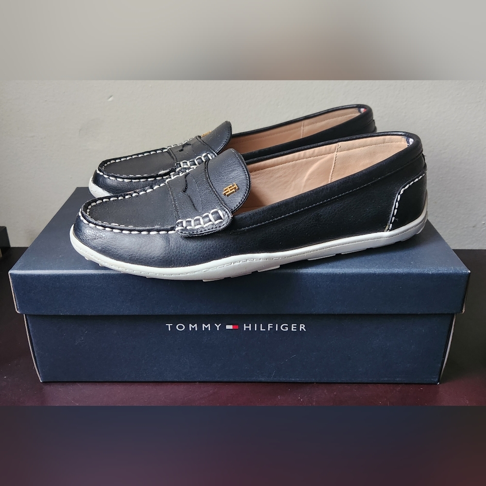 Tommy Hilfiger Black Loafers